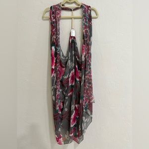 Floral bathing suit cover up